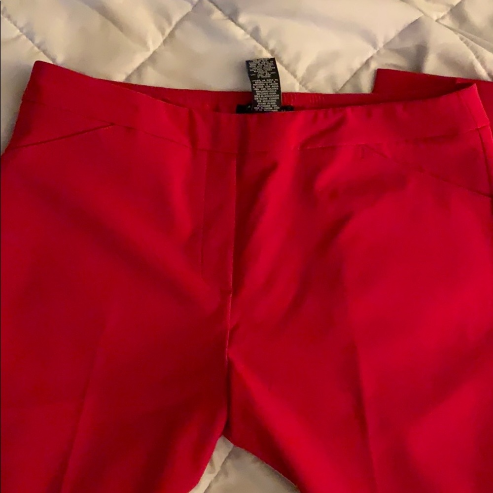 Red work pants like new!